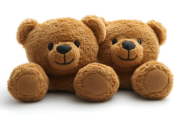 Fototapeta premium a couple of brown teddy bears