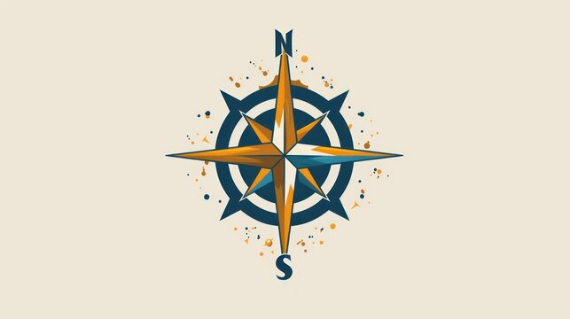 Compass Logo vector style 