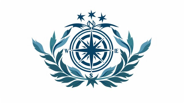 Compass Logo vector style 