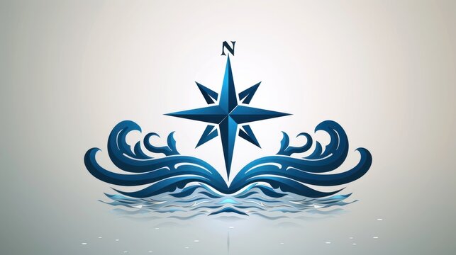 Compass Logo vector style 