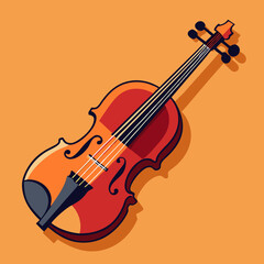 Fototapeta premium vector illustration of violin