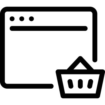 recommend clip art: Simple vector icon online store