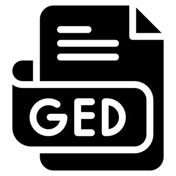 recommend clip art: Vector Icon ged, file type, file format, file extension, document