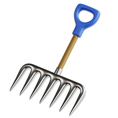 3D illustration of rake for celebrate fall. Celebrate fall. Autumn elements