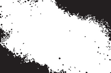  Black and white Grunge texture. Grunge background. Distressed overlay texture. Abstract Grunge art. Vector illustration.