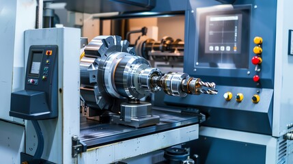 CNC machine in a precision engineering shop