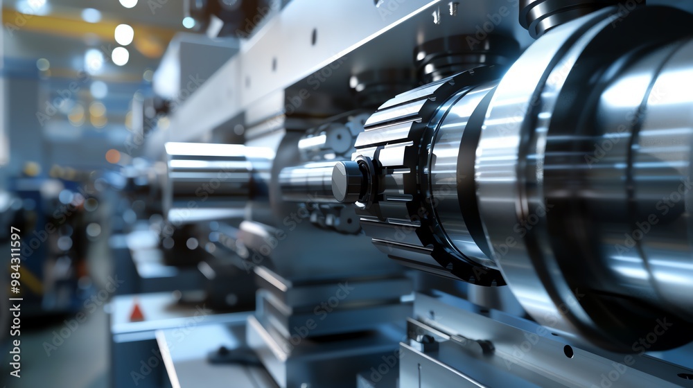 Wall mural cnc machine in an automated manufacturing line