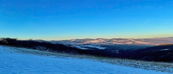 Snowy Mountain Landscape