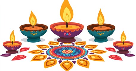 Diwali celebration with kalash