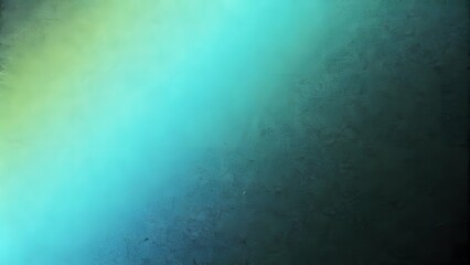 Obraz premium Dark grainy background, blue-green black abstract backdrop, noise texture banner poster grunge header design. Teal green blue grainy color gradient background glowing noise texture cover 