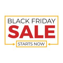 Black Friday Sale Icon Logo Design Template