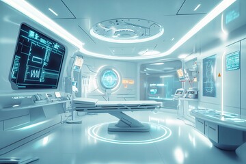 Futuristic Medical Operating Room Interior