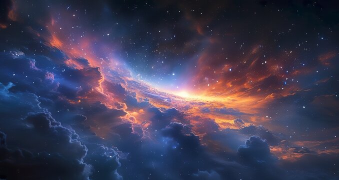 Cosmic Chaos: A Space Explosion in Action