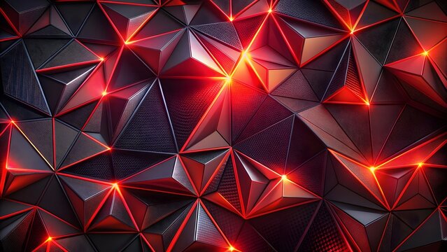 Glow color red fiery shadow light triangles lines agonal gradient shape geometric effect 3d design background modern abstract red black. Vibrant red fiery shadow light casts an agonal gradient shape 