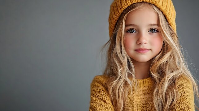 Fulllength portrait of cool attitude little girls posing showing style and confidence against grey studio background Concept of childhood kids fashion and beauty school shopping Black  : Generative AI