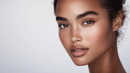 Fototapeta premium Fresh and Vibrant Beauty Portrait of a Model