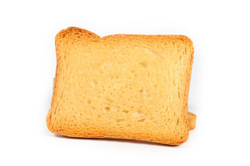close up of rusk isolated on white 
