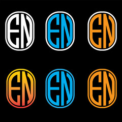 EN logo. EN letter. EN letter logo design. Initial EN logo linked with circle and uppercase monogram logo. EN typography for technology, business and real estate brand.
