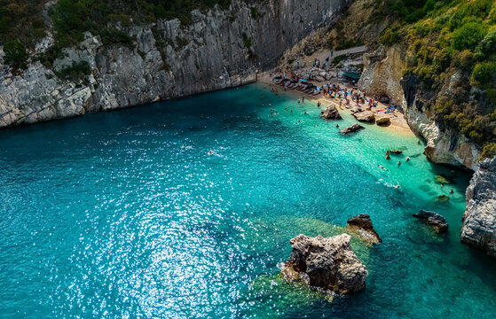 Xigia Pelagaki Beach in Zakynthos, Greece