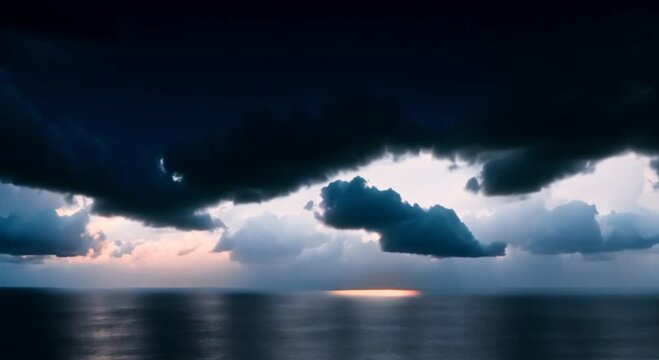 Very dark dark endler abyss cloud sky no light no land no tree no nothing but the only very dark sky with lot of clouds 4k animation