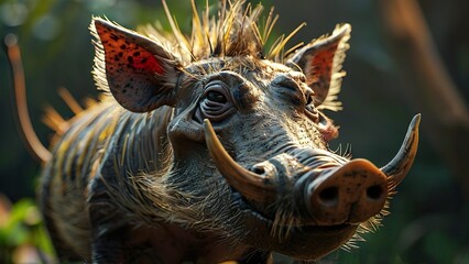 Obraz premium The Majestic Rhinoceros: A Powerful and Endangered Mammal of the Wild - From the Horned Giants of the African Safari to the White and Black Rhino, Exploring Their Massive Size, Strength, and the Dange