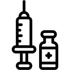 Vaccine, Syringe, Flu Shot, Vaccines, Healthcare And Medical Icon