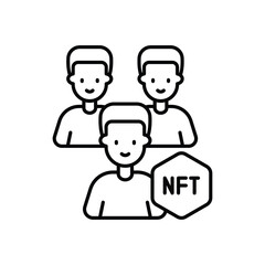 Nft Team vector icon