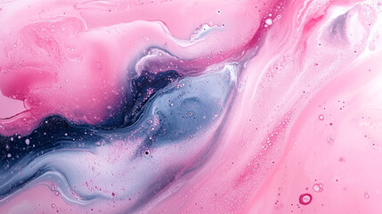 Obraz premium An abstract composition featuring swirling pink and blue hues, creating a soothing and dreamy visual experience.