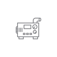 Generator Grey icon with white background