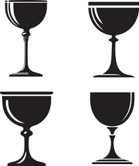 Chalice silhouette, Chalice icon, Chalice vector, 