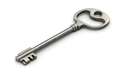 A key with a small house icon as part of the handle, symbolizing home ownership