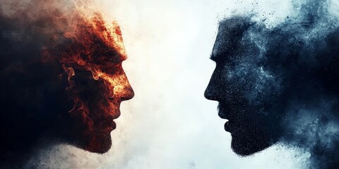 A social media debate that spirals out of control, symbolizing digital conflict escalation