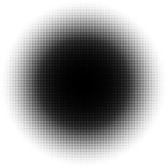 Halftone circular gradient with a transparent background © Collective Offset