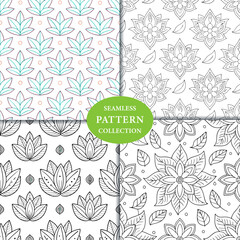 Adult Coloring Book Textures Seamless Pattern Background © MdDelowar