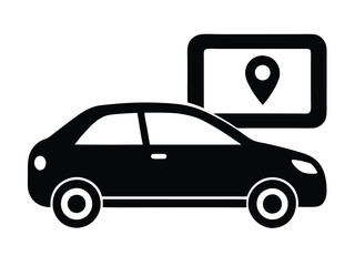 car icon vector illustration silhouette design