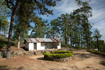 A tea plantation shack seen along the first stage of the Pekoe trail in Sri Lanka.