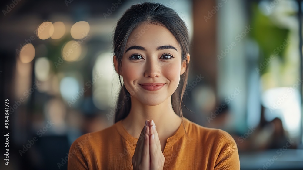 Aufkleber clapping hands portrait and business woman with team in office for good news achievement or goal aff