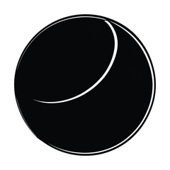 tennis ball silhouette vector