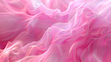 Obraz premium Pink and white wave abstract energy background, flowing dynamic design with soft gradient colors and motion blur, perfect for digital wallpapers, presentations, and futuristic graphics