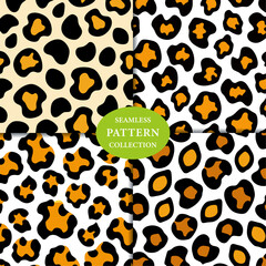 beautiful Leopard skin Seamless Pattern Background