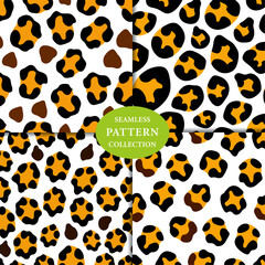 beautiful Leopard skin Seamless Pattern Background