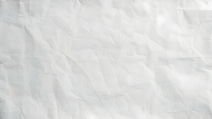 Obraz premium Abstract White Crumpled Paper Texture Background, Showing a Rough, Wrinkled, and Uneven Surface, Perfect for Digital Design Projects, Creating Vintage Effects or Adding a Textural Element to Layouts.
