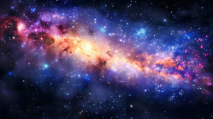 A Vibrant Swirl of Stars and Nebulae Illuminates the Vastness of Space