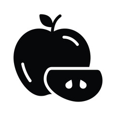 A customizable icon of apple, ready to use vector