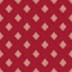 Ikat abstract seamless pattern. Folk background with chevron shapes.