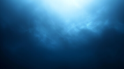 Mysterious Underwater Scene With Deep Blue Atmosphere