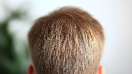 Obraz premium Document the changes in hairline restoration before and after a hair transplant procedure to showcase the effectiveness of the treatment