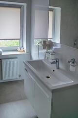 Travel Concepts and Ideas. View of Cleaned Modern Bathroom Interior.