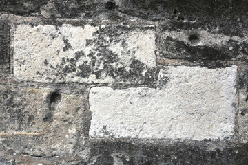 Pierre calcaire de mur ancien