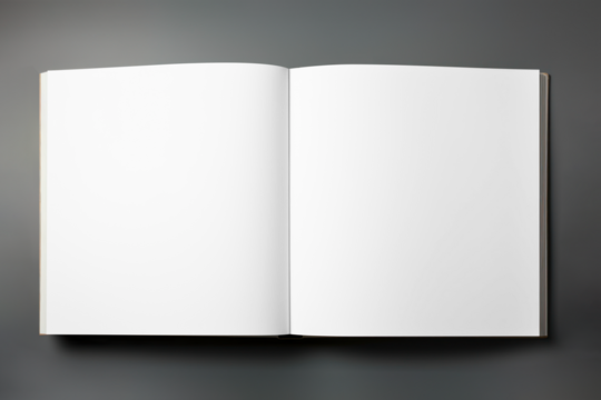 Book pages png mockup, transparent design